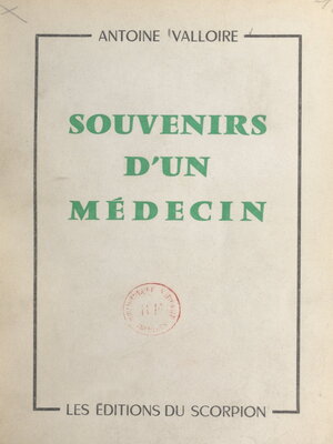 cover image of Souvenirs d'un médecin